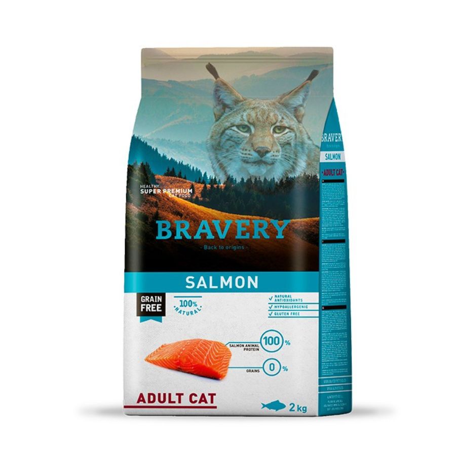 Bravery Salmon Adult Cat Sterilized alimento para gato, , large image number null