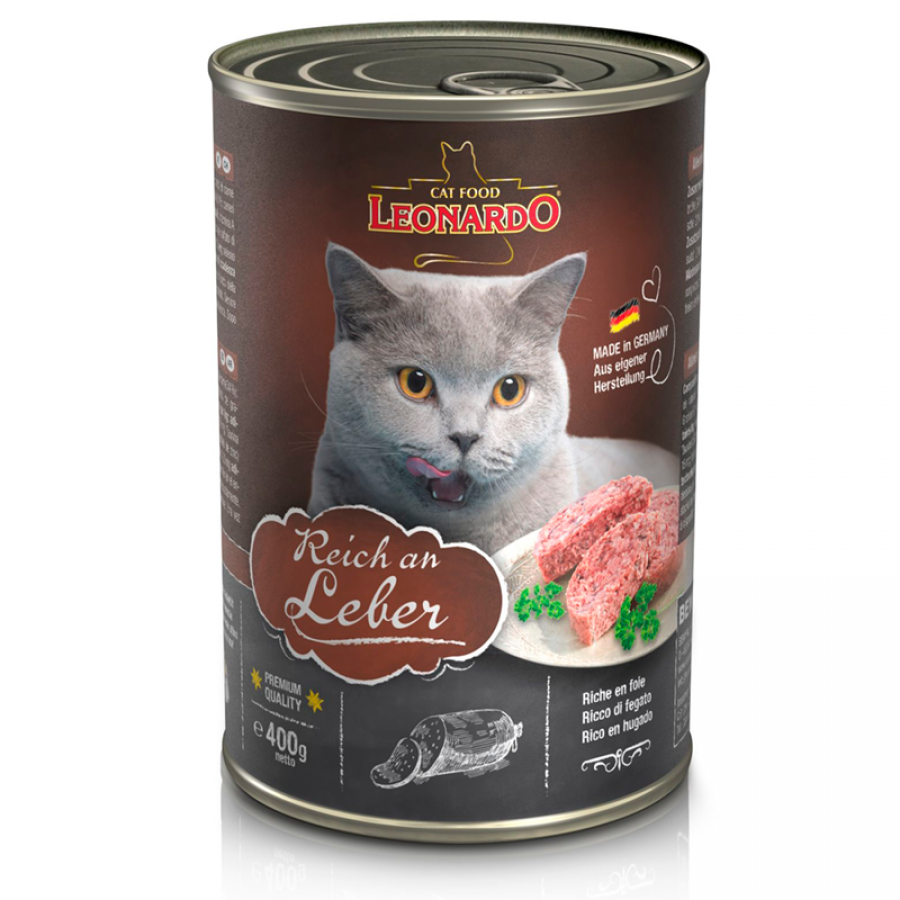 Leonardo lata quality selection higado alimento húmedo para gatos 400g, , large image number null