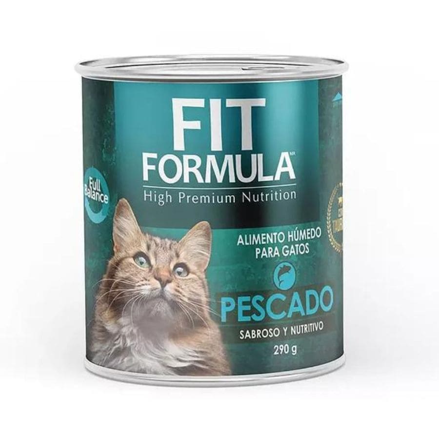 Fit Formula Lata sabor Pescado alimento húmedo para gatos 290 GR