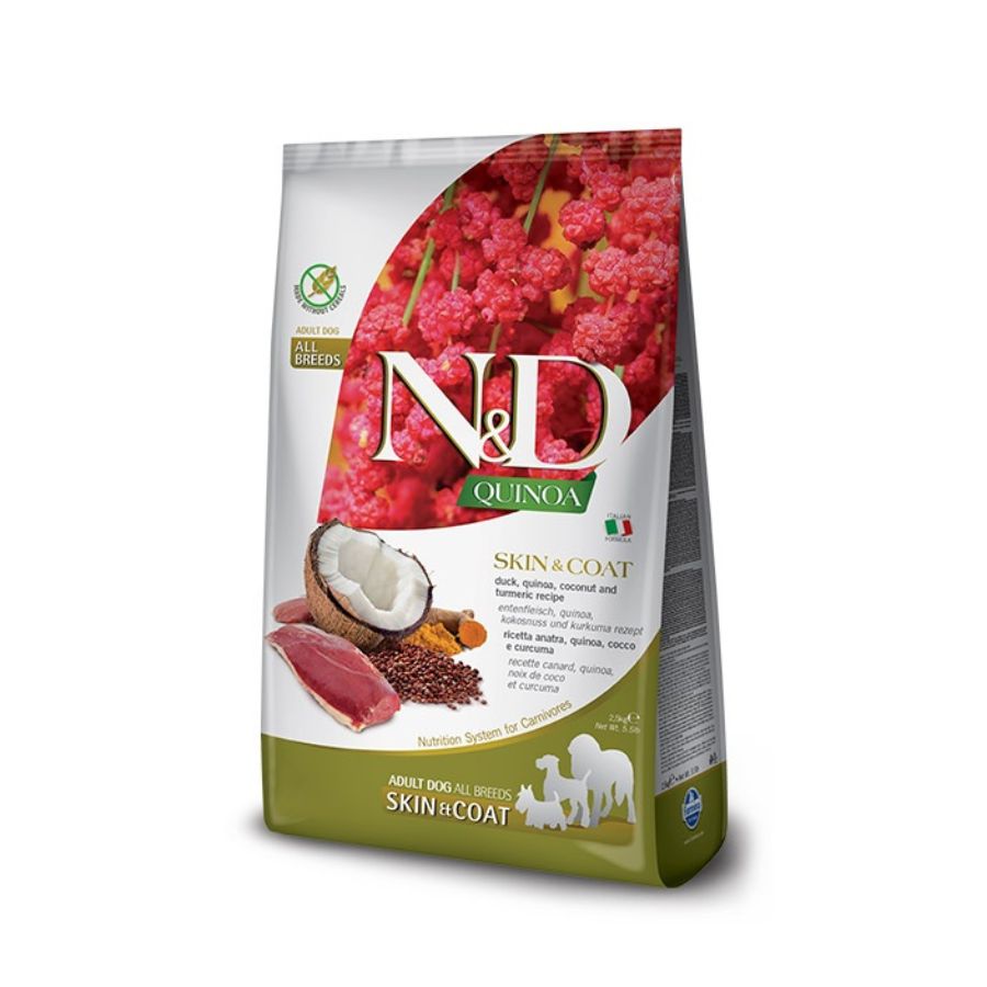 Natural&Delicious N&D Farmina Alimento Seco Quinoa Canine Skin & Coat Pato