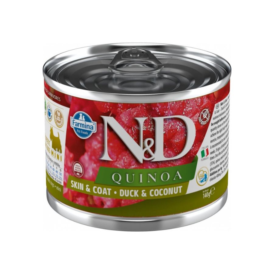 N&D alimento húmedo dog quinoa duck coconut mini 140 GR