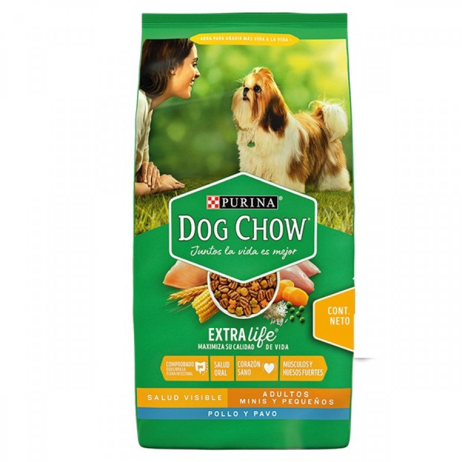 Dog Chow Adulto Minis Y Pequeños - Pollo Pavo alimento para perro