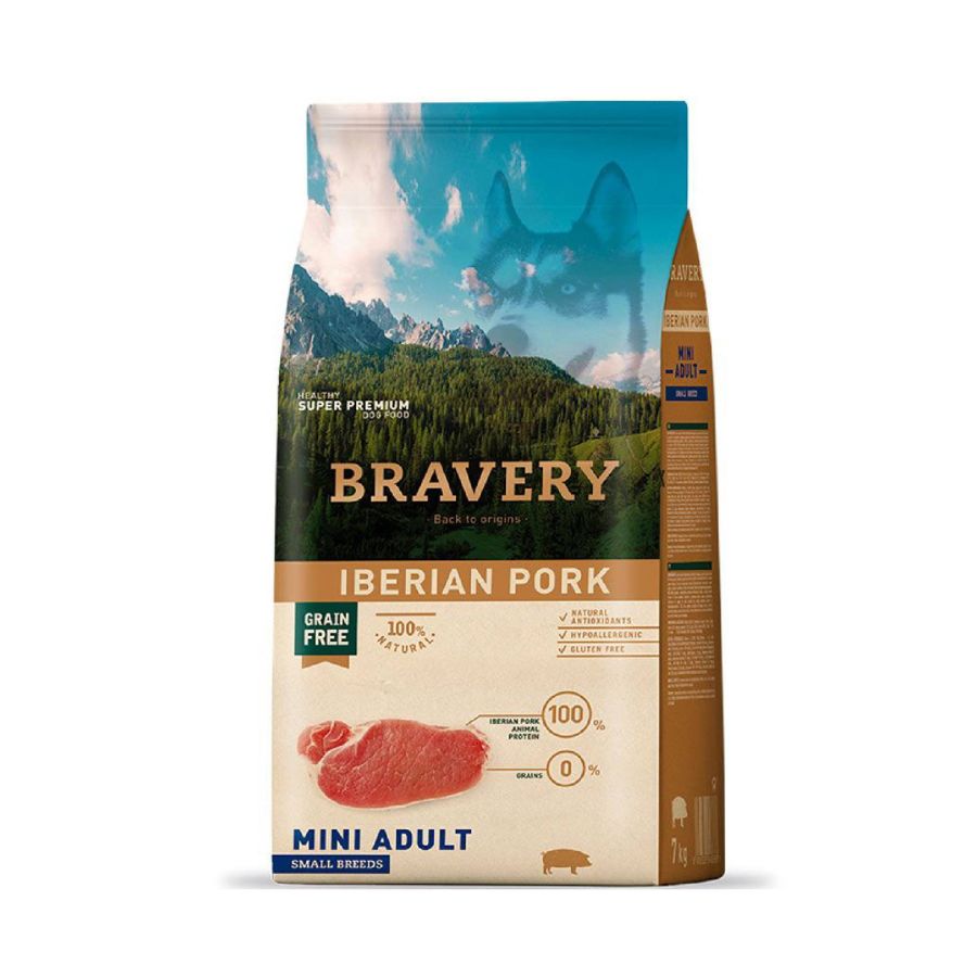 Bravery Pork Mini Adult alimento para perro, , large image number null