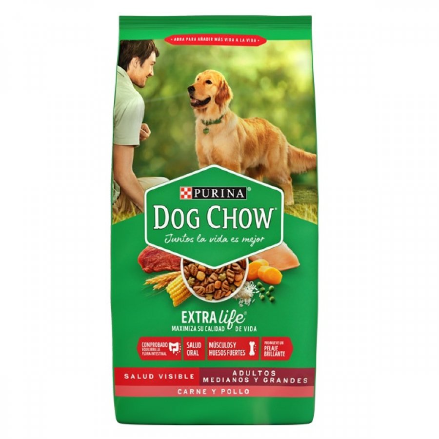 Dog Chow Adulto Medianos Y Grandes - Carne Pollo alimento para perro