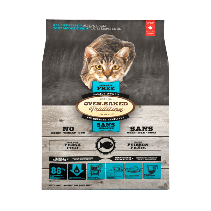 Oven Baked Tradition Gf Fish Cat Food All Lifestyle / All Life Stages alimento para gato, , large image number null